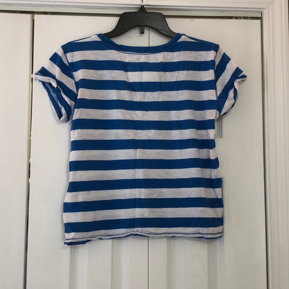 Abercrombie and fitch Blue and white striped T-shirt - Picture 4 of 4